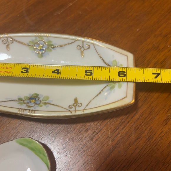 Vintage Porcelain Decorative trinket dish tray vanity - Picture 12 of 15